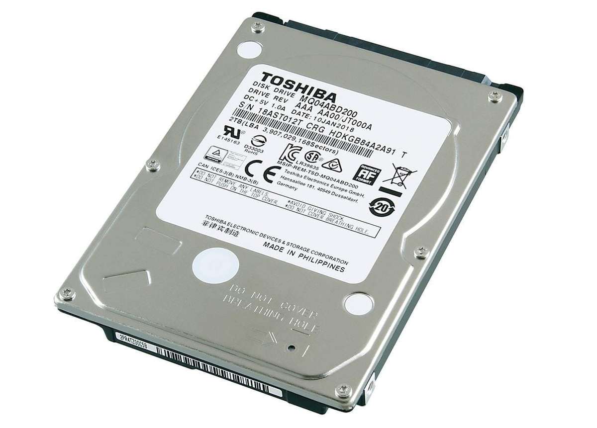 2TB Toshiba, SATA-6Gbs, 2.5, 5400RPM, 128MB Cache, Notebook Hard Drive