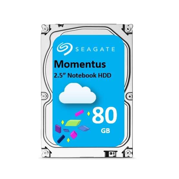 80GB Seagate Notebook Hard Drive 2.5" SATA 8MB