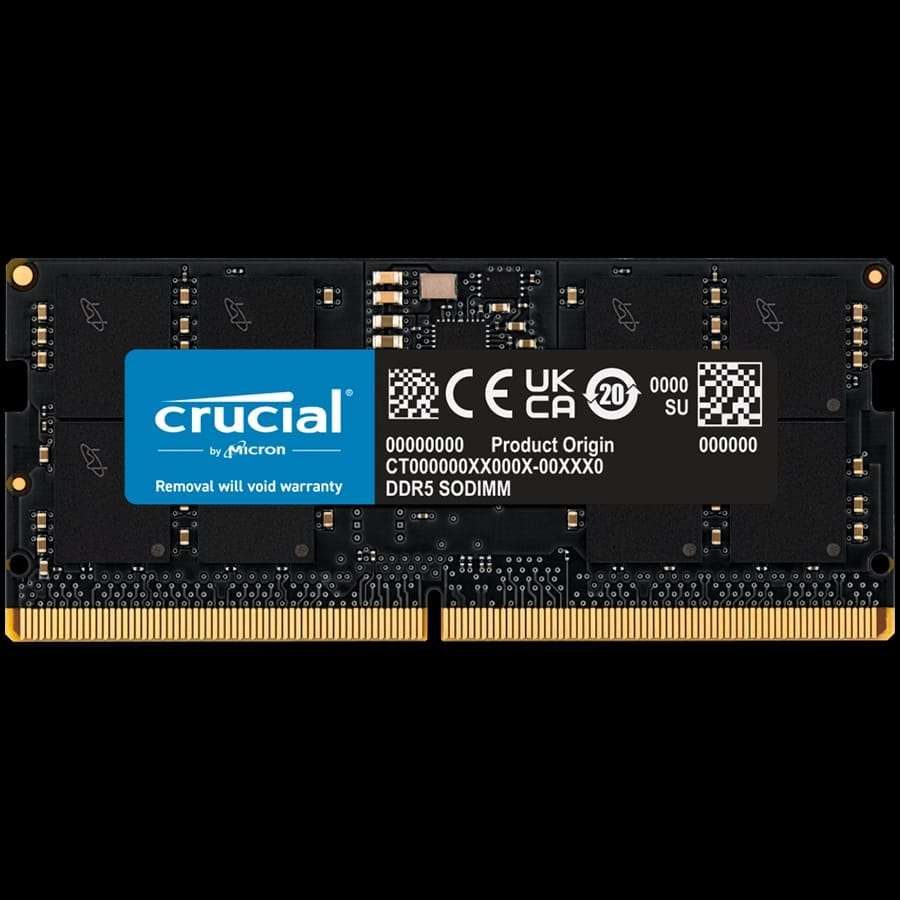 Crucial 32GB 5600MHz DDR5 SODIMM Notebook Memory