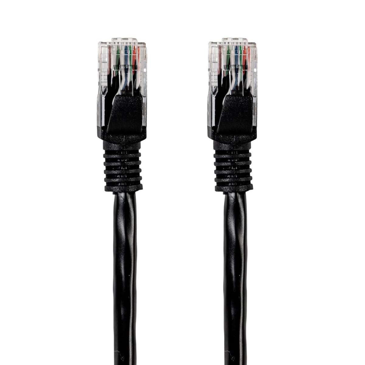 Gizzu Cat6 UTP Fly Lead Ethernet Network Cable 3m &#x2013; Black