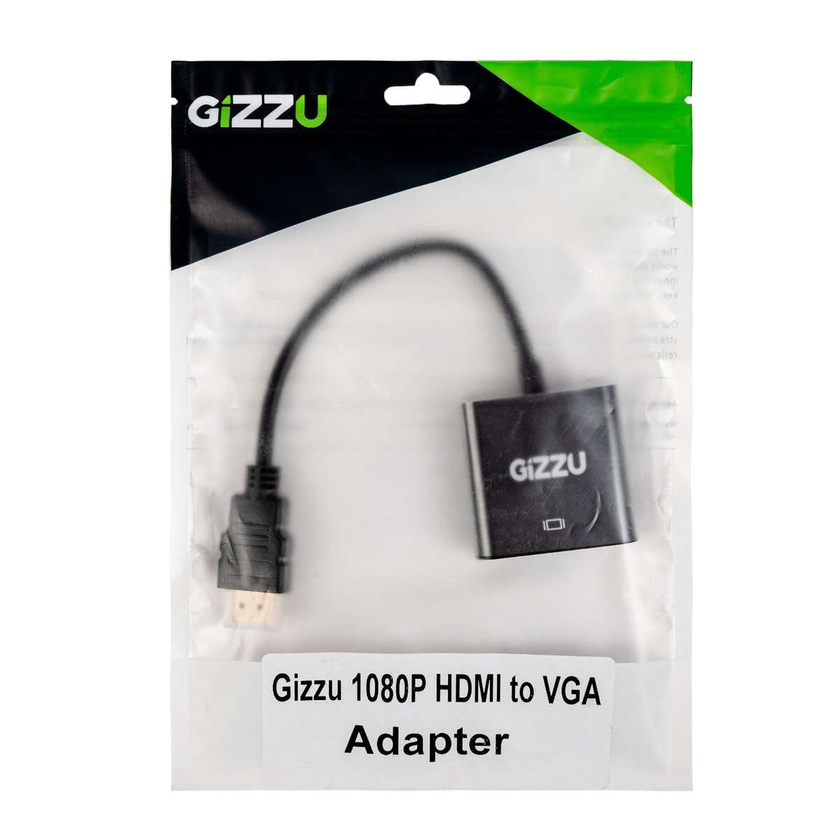 Gizzu 1080P HDMI to VGA Adapter Poly