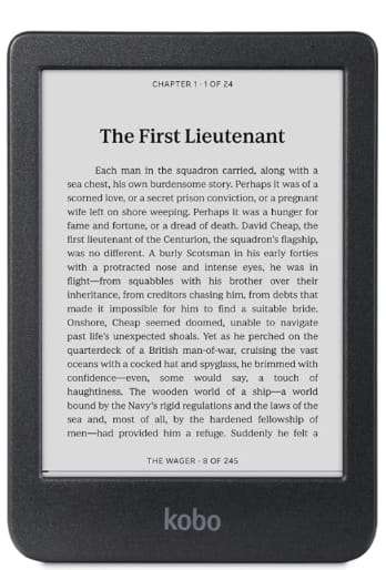 Rakuten Kobo Clara 6" Waterproof, Bluetooth, Wifi, E-Reader, 16GB Storage, Black