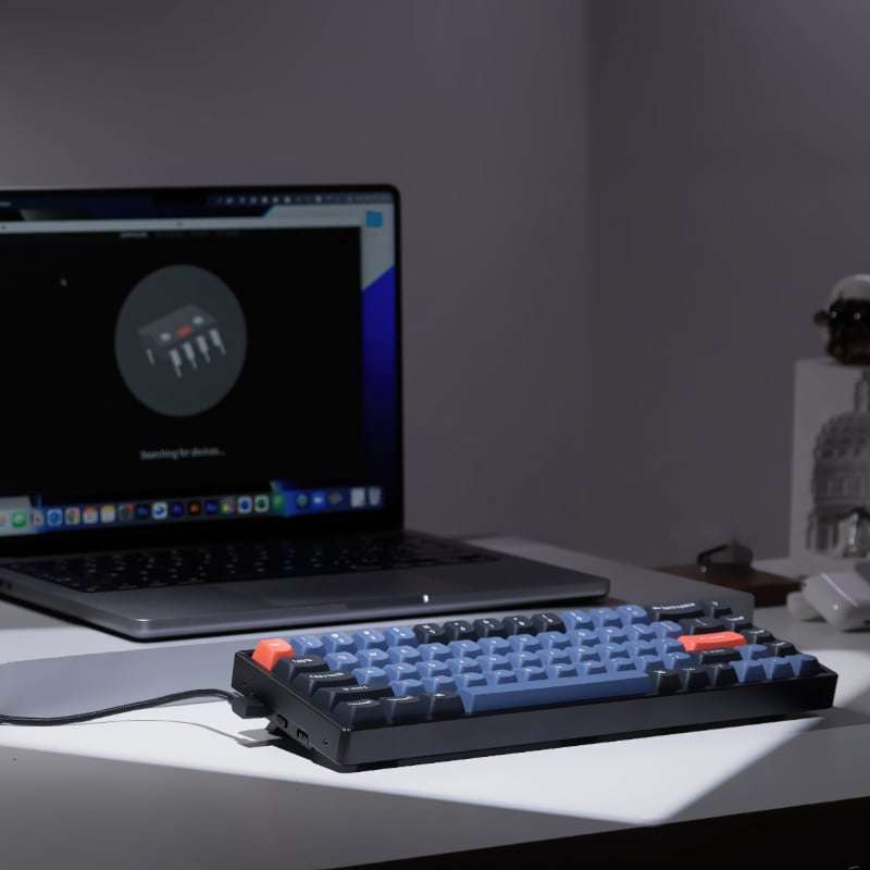 Keychron K6 Pro 65% Red G Pro Switches RGB Wireless Keyboard - Black