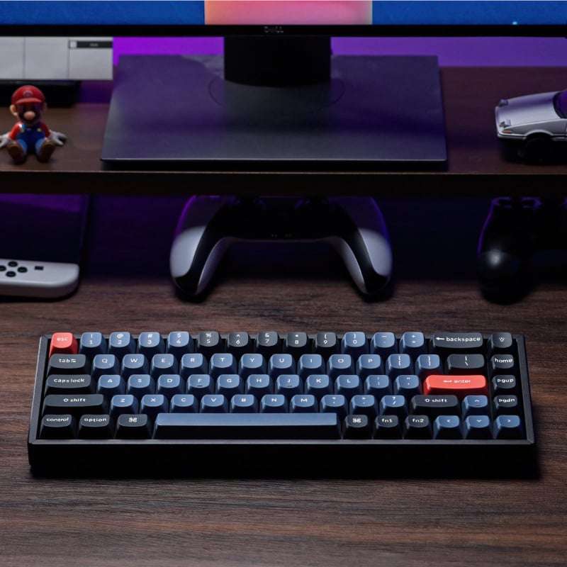 Keychron K6 Pro 65% Red G Pro Switches RGB Wireless Keyboard - Black