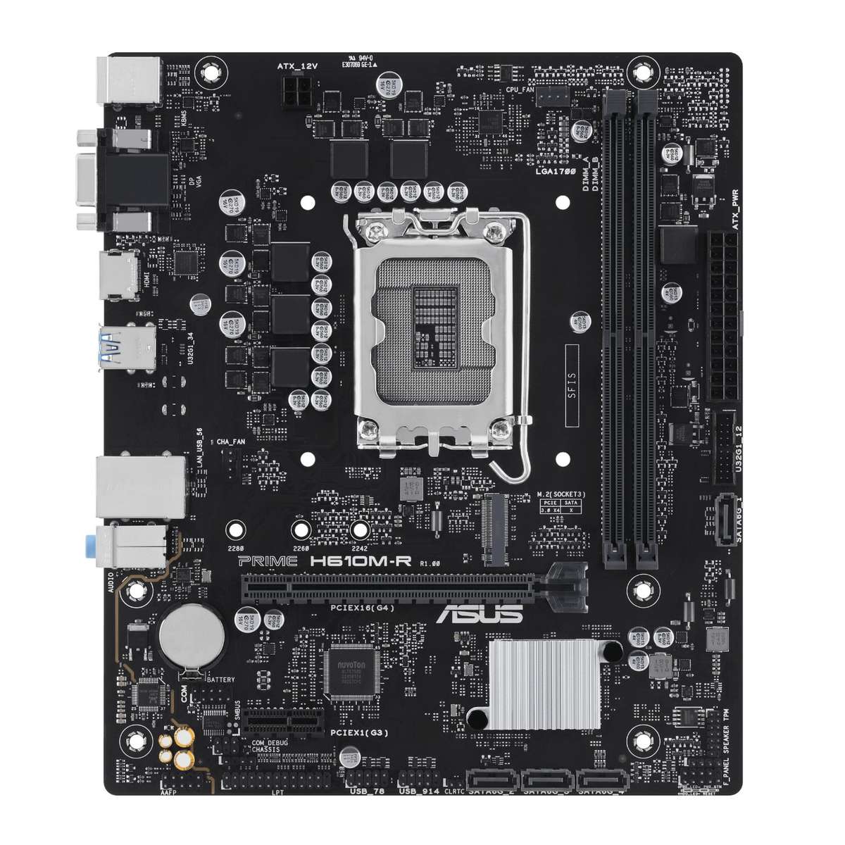 Asus PRIME H610M-R LGA1700 Micro ATX Motherboard