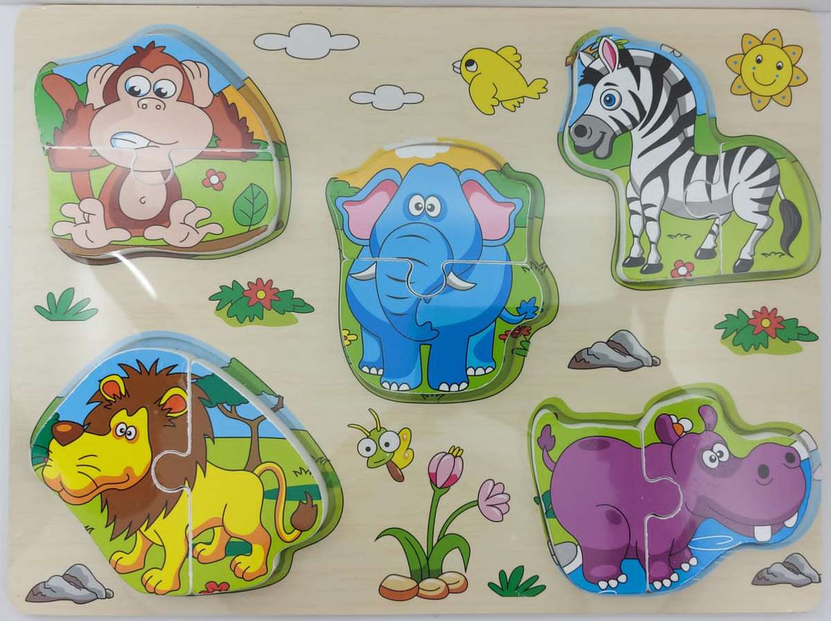 Chunky 2 piece animal puzzle