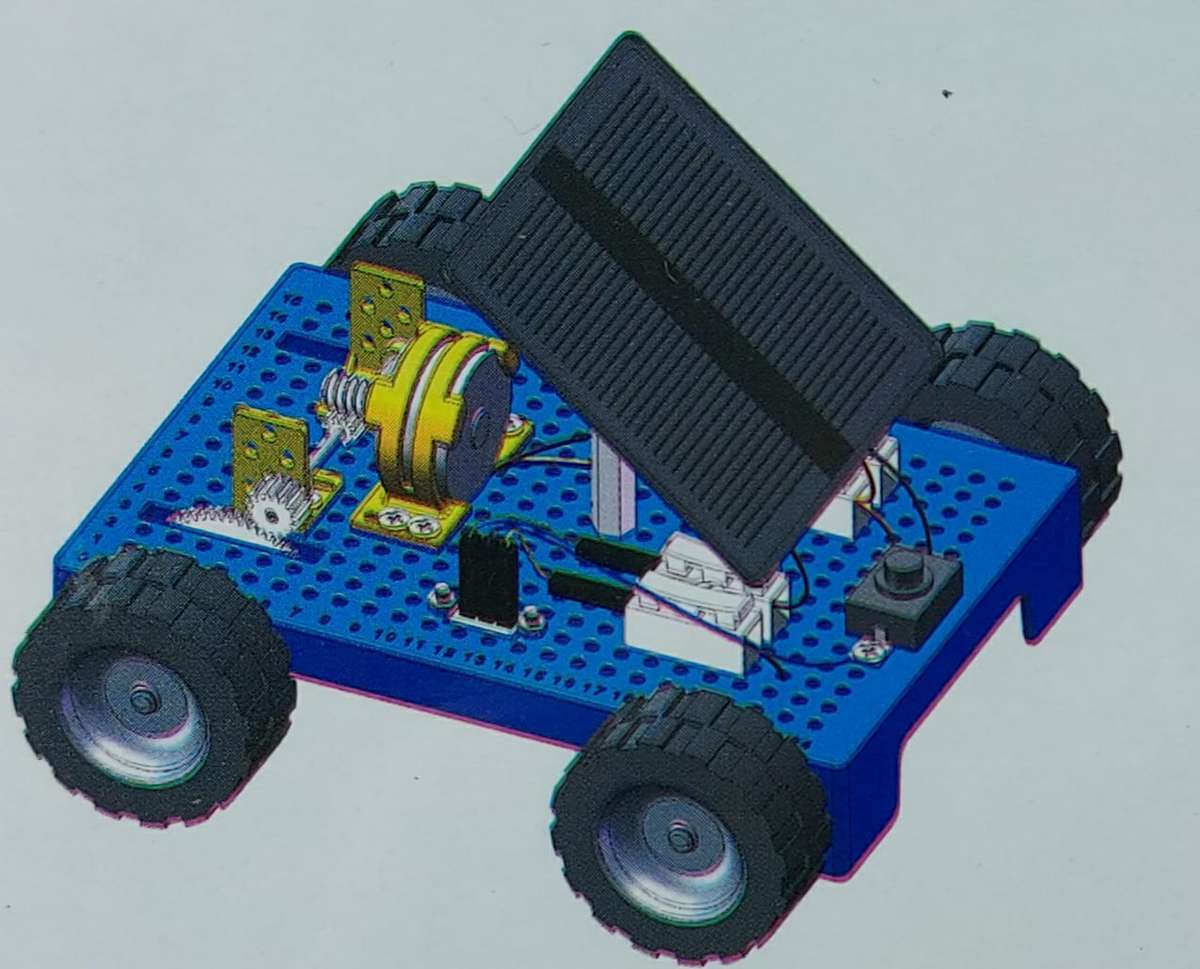 STEM KIT-Twin mode car-with solar panel + battery operated