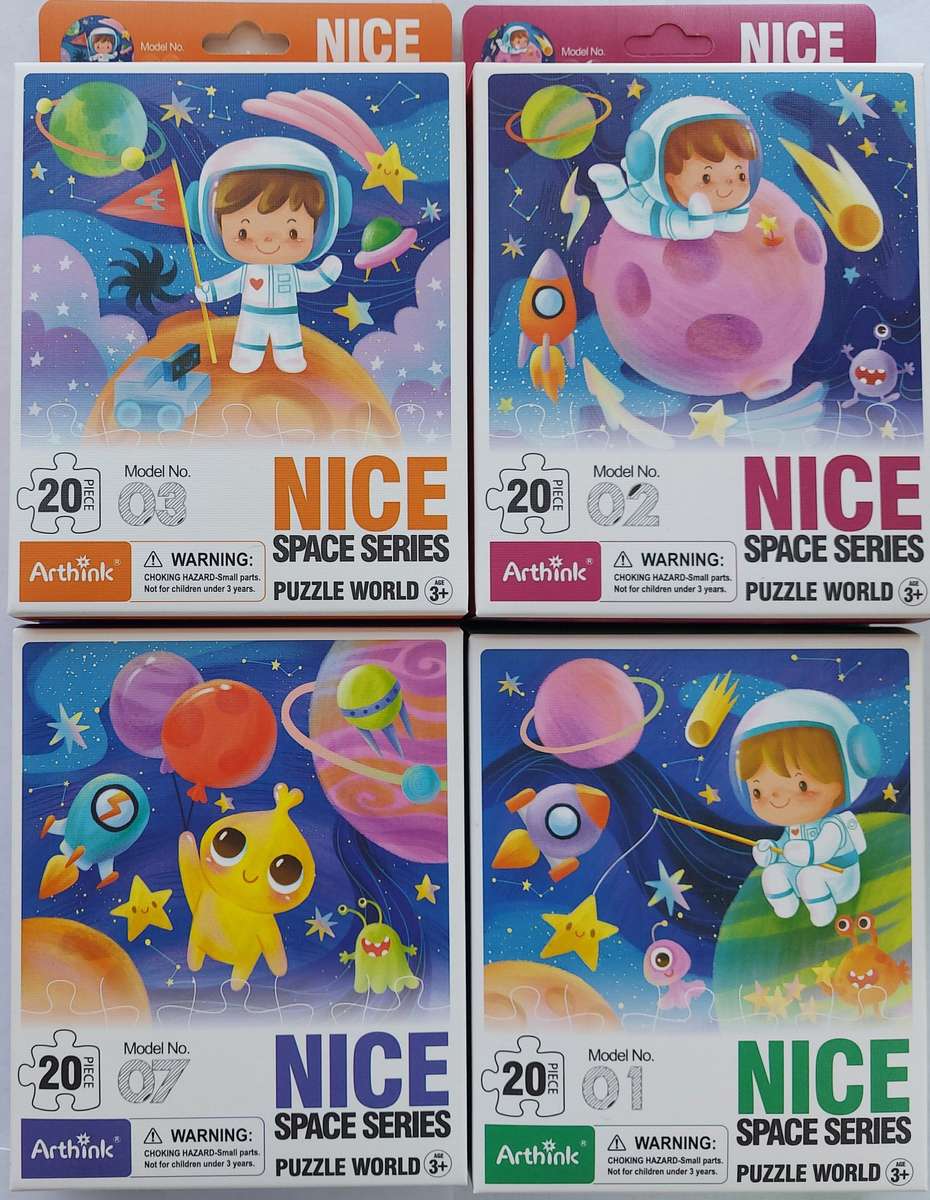20Pcs-Small Puzzle World-Cute- Space