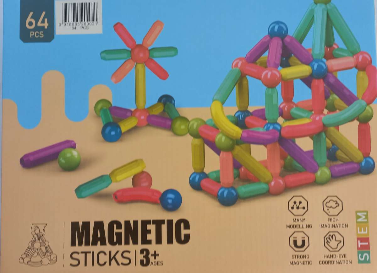 Magnetic Sticks 64 piece
