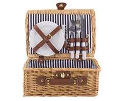 2-Person Rattan Picnic Basket - Small