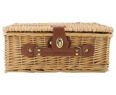 2-Person Rattan Picnic Basket - Small