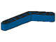 Blue Technic, Liftarm 1 x 9 Bent (6 - 4) Thick