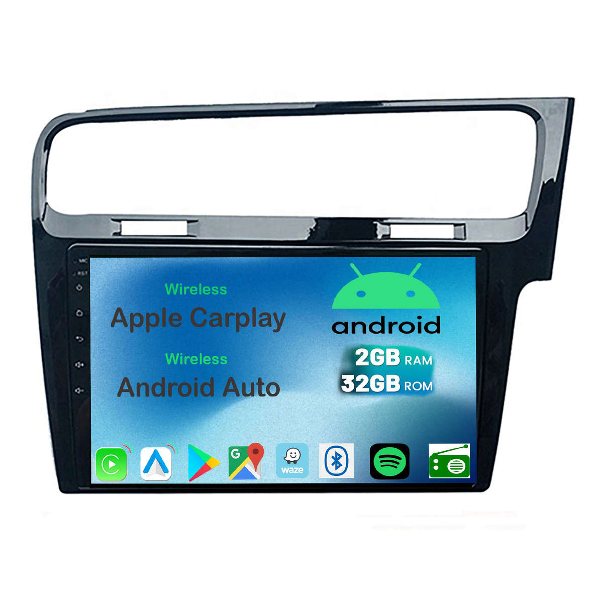 VW Golf 7 GTI R Android Touch Screen GPS Navigation Bluetooth Radio Unit