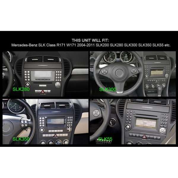 Mercedes Benz SLK Class SLK 200 R171 W171 android GPS Navigation Bluetooth Radio With Carplay