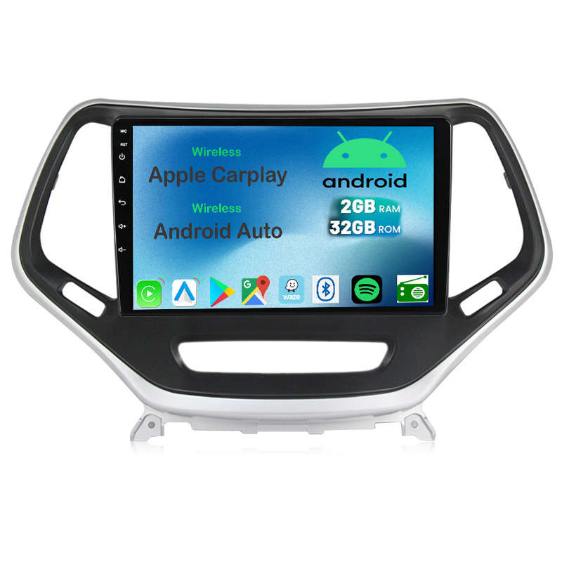 Jeep Cherokee 2014  2021 Android GPS Navigation Bluetooth Radio Unit with Carplay