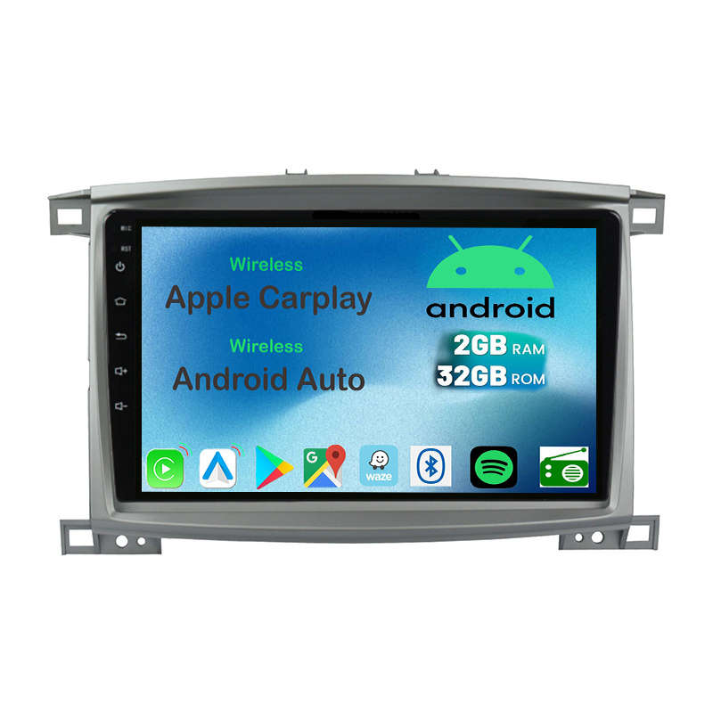 Toyota Land Cruiser 100 2003 to 2008 Android GPS Navigation Radio With Carplay