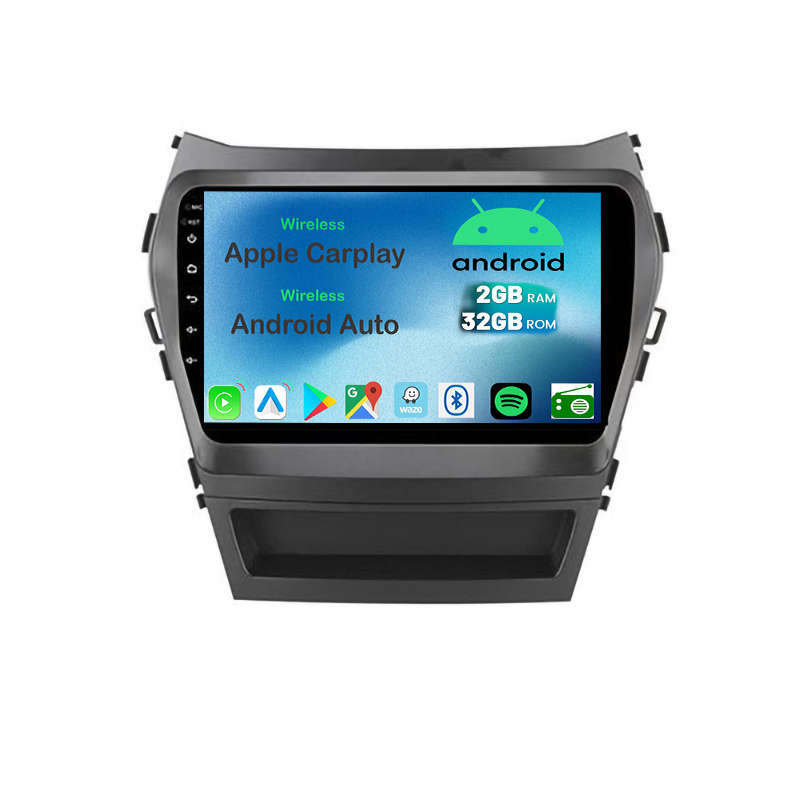 Hyundai Santa Fe 2012 to 2018 Android GPS Navigation Bluetooth Radio With Carplay