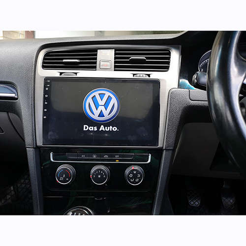 VW Golf 7 GTI R Android Touch Screen GPS Navigation Bluetooth Radio Unit  Silver Frame