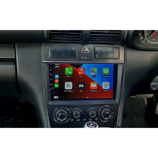 Mercedes Benz C-Class W203 2004  2007 CLK W209 9 inch Full Touch Navigation Bluetooth Radio Unit