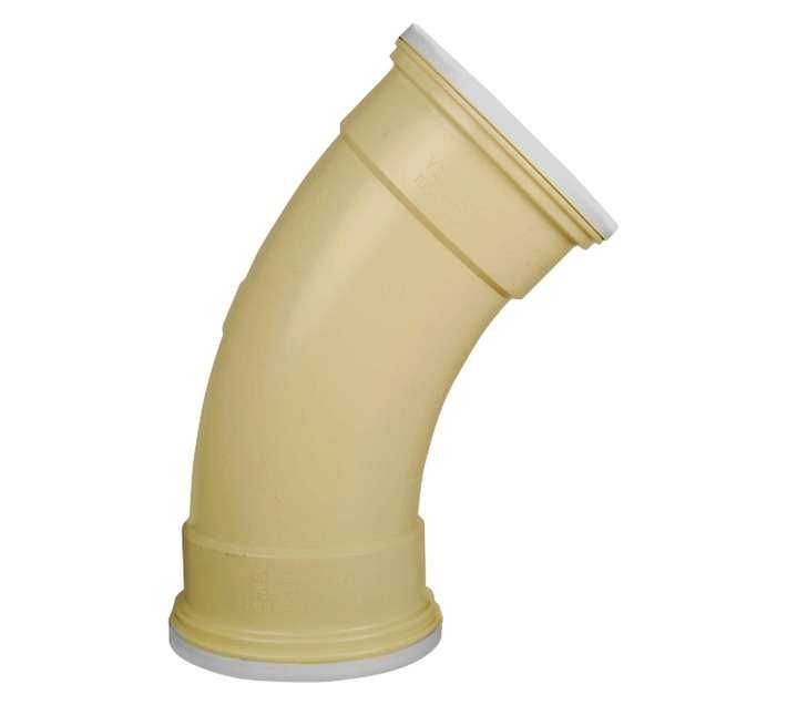 Marley Pipes Underground PVC Ribbed 45 Degree Bend (110mm)