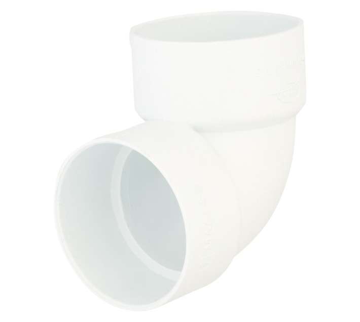 Plain PVC 90 Degree Bend - White (50mm)