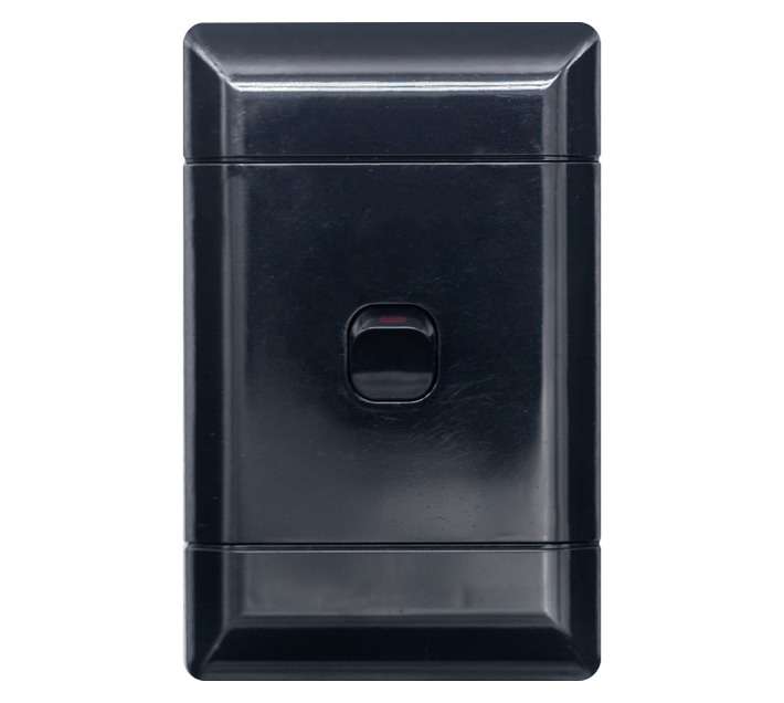 NEU 1 Lever 1 Way Switch - Black