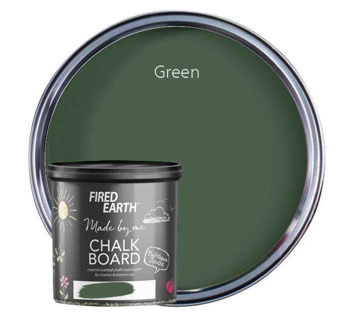 Fired Earth Chalk Board Paint - Green (1L)