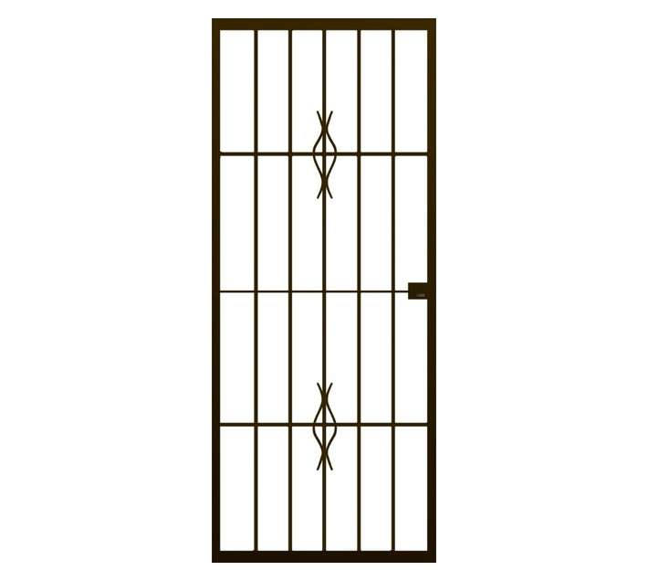 Xpanda Econo 536157 Scroll Lock Gate - Bronze (770 x 1950mm)