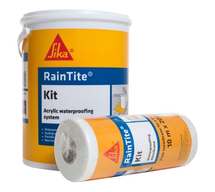 Sika ZH0516 Raintite Waterproofing Kit - White (5L)
