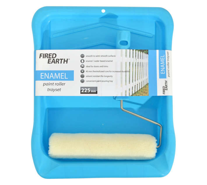 Fired Earth Enamel Paint Roller Set - Blue