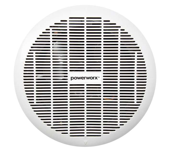 PowerWorx 10 Inch Round Ceiling Extractor Fan - White