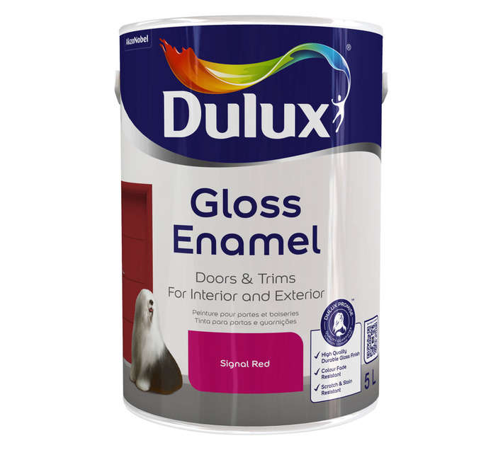 Dulux Gloss Enamel - Signal Red (5L)
