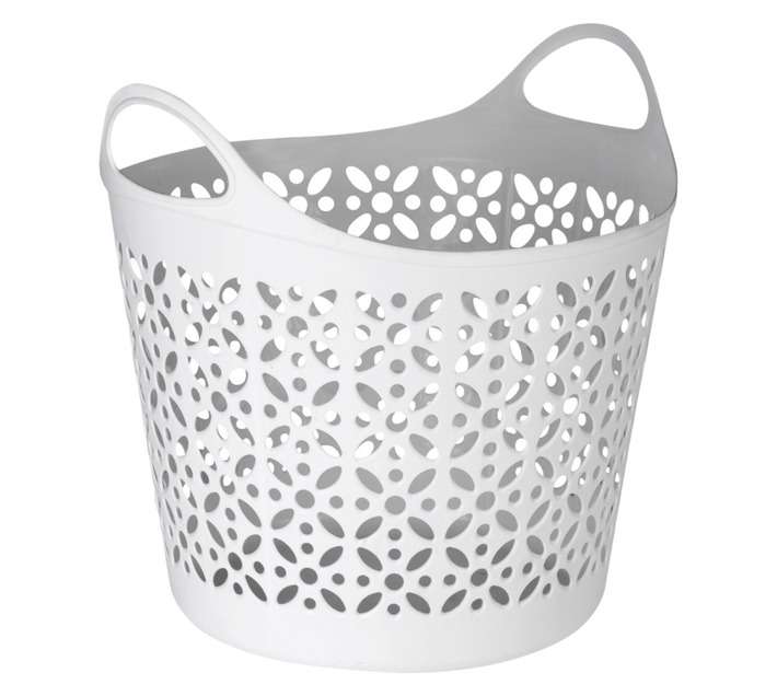 Rand Plastics Tote Basket - White