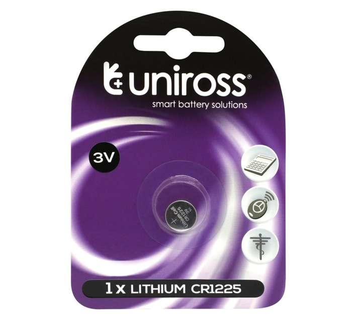 Uniross Coin Lithium Battery (CR1225)