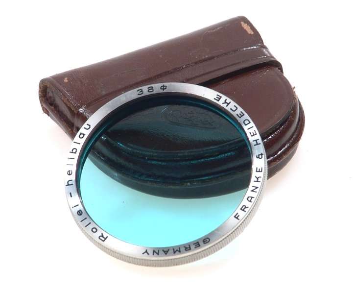 ROLLEI-FILTER 2.8C HELLBLAU BLUE ROLLEIFLEX 38 BOXED NR