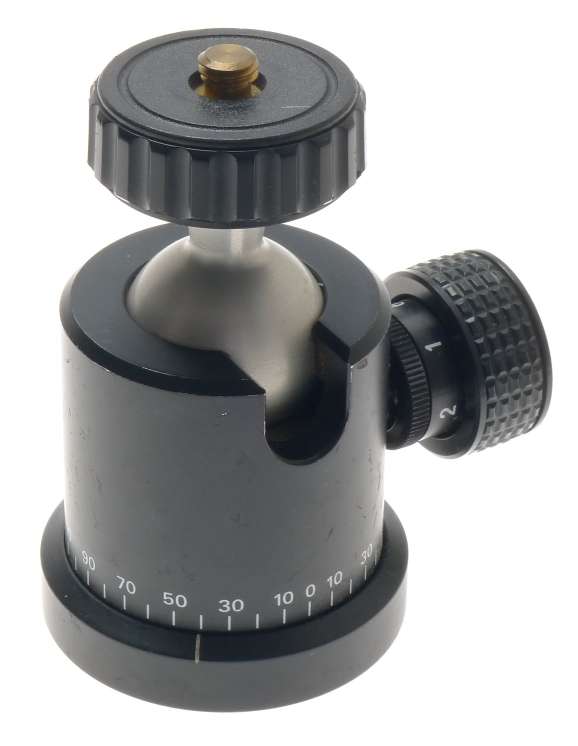 LINHOF UNIVERSAL PROFI BIG CAMERA BLACK ORIGINAL SWIVEL BALL JOINT HEAD LOCKABLE