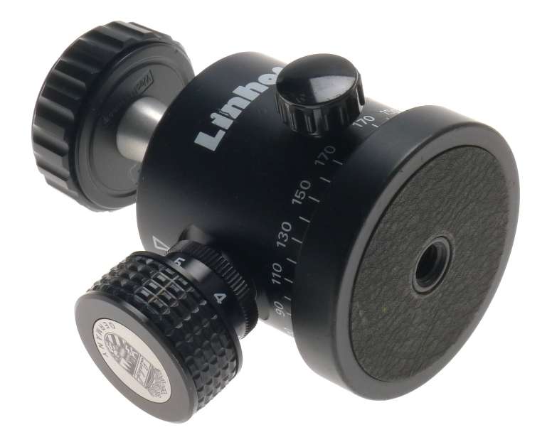 LINHOF UNIVERSAL PROFI BIG CAMERA BLACK ORIGINAL SWIVEL BALL JOINT HEAD LOCKABLE