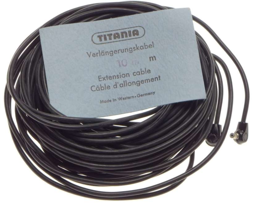 TITANIA 10m longe extention camera flash cable verlangerungskabel lightly used