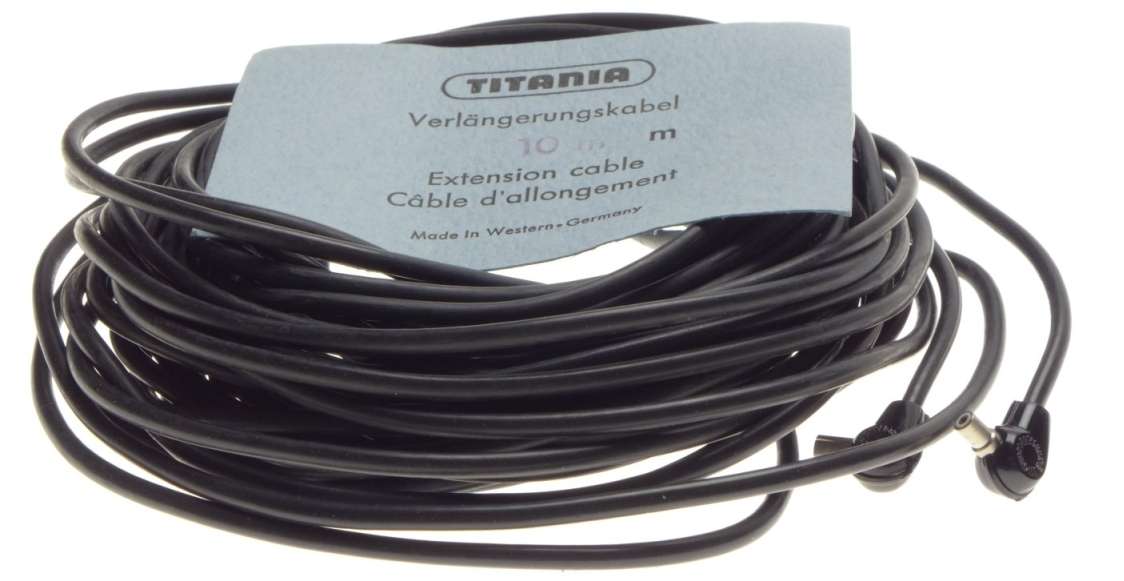 TITANIA 10m longe extention camera flash cable verlangerungskabel lightly used