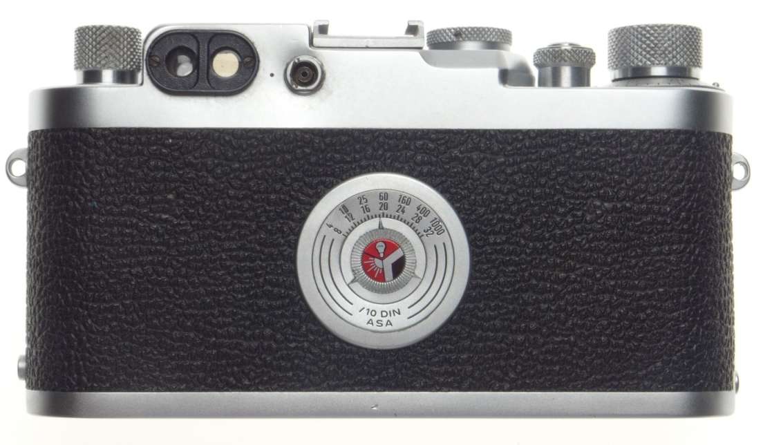 LEICA IIIg chrome 35mm rangefinder camera with 2.8/5cm Elmar 2.8 f=50mm lens kit