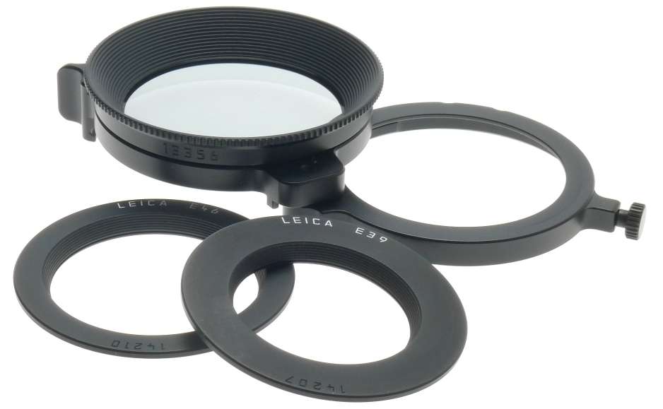 LEICA 13356 UNIVERSAL SWING OUT POLARIZING POL FILTER M CASE E39 E46 ADAPTER