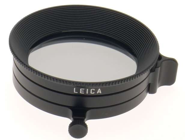 LEICA 13356 UNIVERSAL SWING OUT POLARIZING POL FILTER M CASE E39 E46 ADAPTER