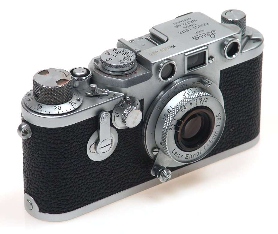 LEICA IIIf RED DIAL SELF TIMER CAMERA ELMAR 3.5/5cm 3F