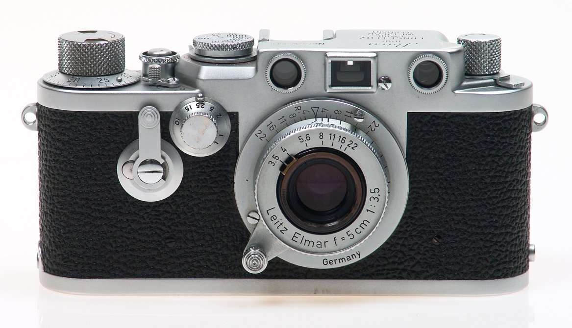 LEICA IIIf RED DIAL SELF TIMER CAMERA ELMAR 3.5/5cm 3F