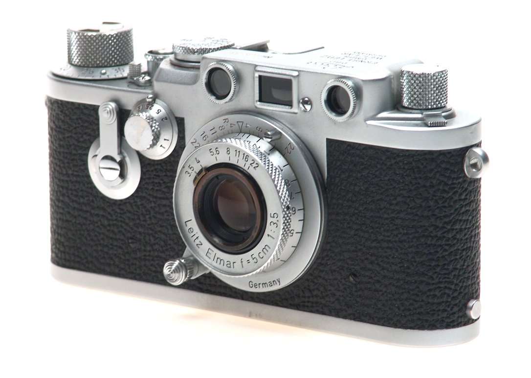 LEICA IIIf RED DIAL SELF TIMER CAMERA ELMAR 3.5/5cm 3F