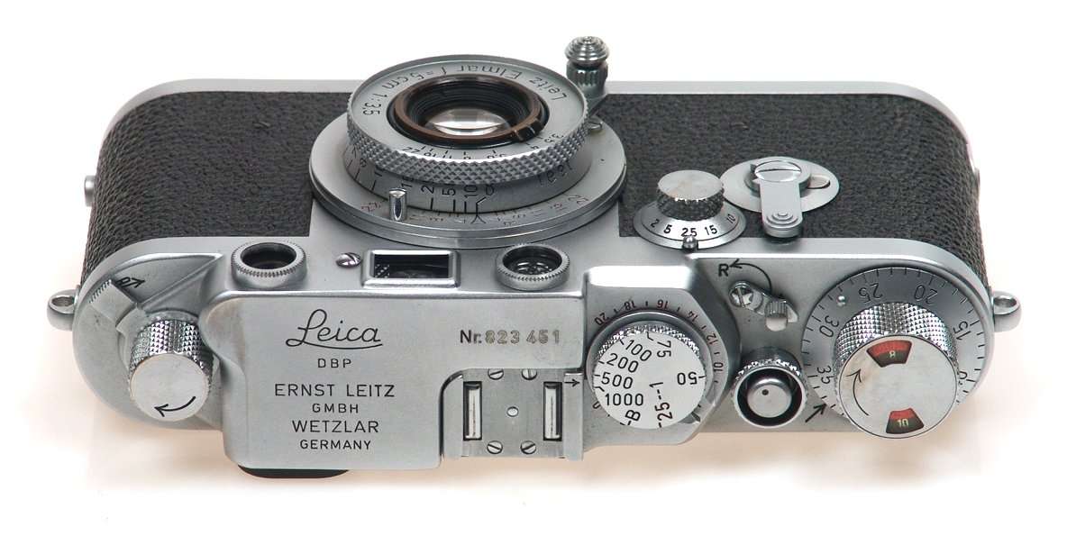 LEICA IIIf RED DIAL SELF TIMER CAMERA ELMAR 3.5/5cm 3F