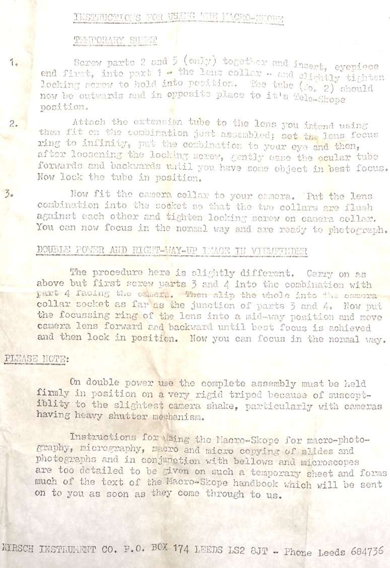 MACRO-SKOPE POWERFUL CAMERA LENS OPTICAL TELESCOPE ATTACHMENT DEVICE CONVERTER