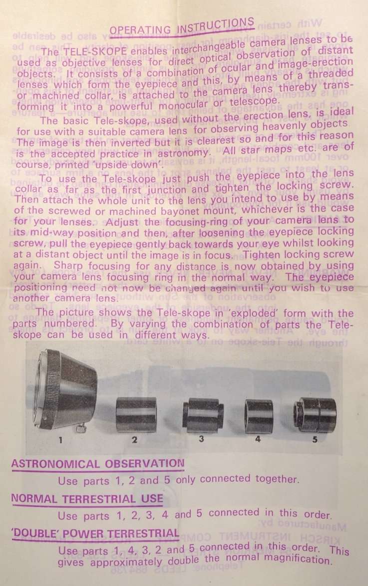 MACRO-SKOPE POWERFUL CAMERA LENS OPTICAL TELESCOPE ATTACHMENT DEVICE CONVERTER