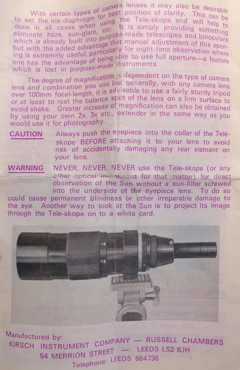 MACRO-SKOPE POWERFUL CAMERA LENS OPTICAL TELESCOPE ATTACHMENT DEVICE CONVERTER