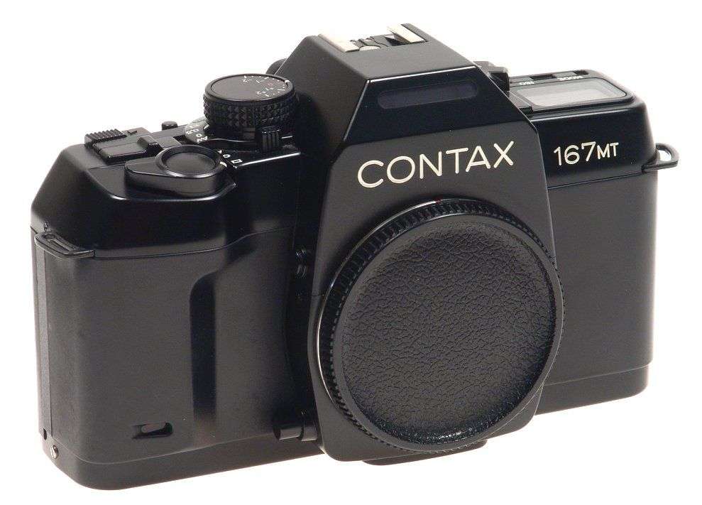 ZEISS CONTAX 167 MT BLACK 35mm CAMERA BODY PAPERS MINT